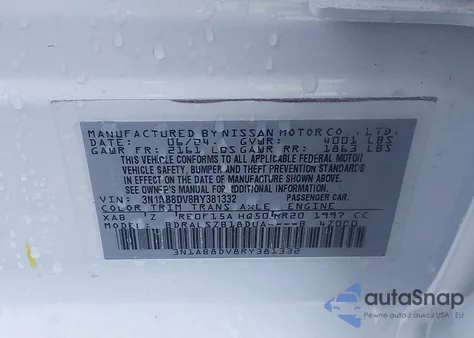 2024 Nissan Sentra Sr Xtronic Cvt из США, поврежденный, VIN 3N1AB8DV8RY381332